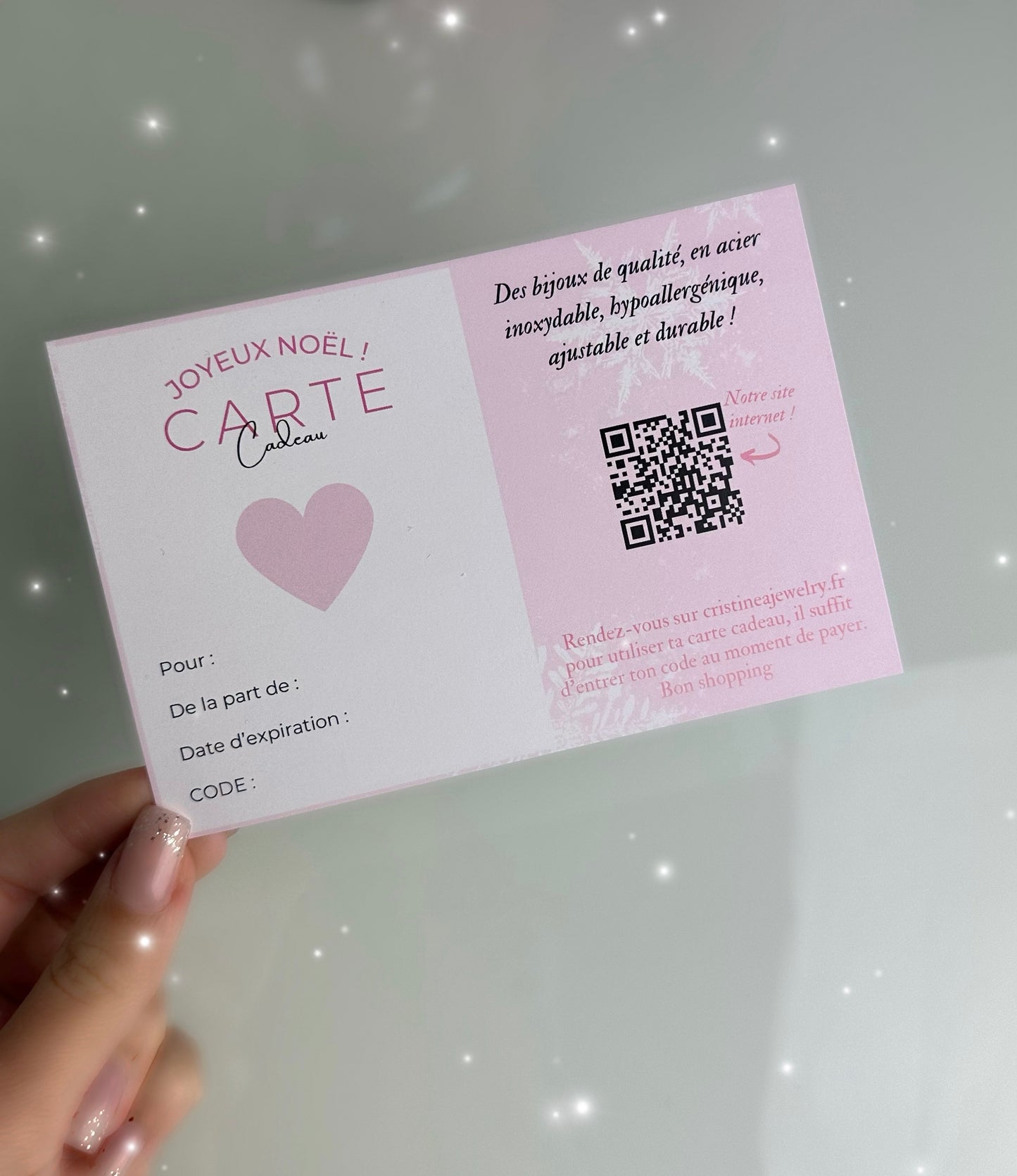 CARTE CADEAU NOËL